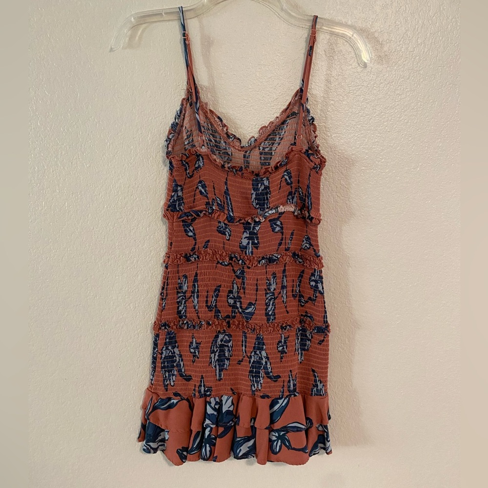 Olivaceous Terracotta and Indigo Dress